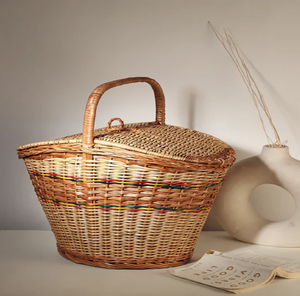 Charming Sphere Shaped Handwoven <b>Bamboo</b> Eco-Friendly Luxury Storage Jars/pots Hanging Functional Design Tightly Woven Lids - Product Image 3