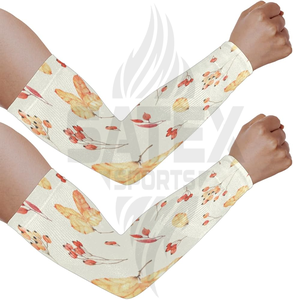 Mangas de Compresión Deportivas Unisex de Spandex/Poliéster Elásticas, Transpirables y Ecológicas, Protección UV para Correr - Product Image 1