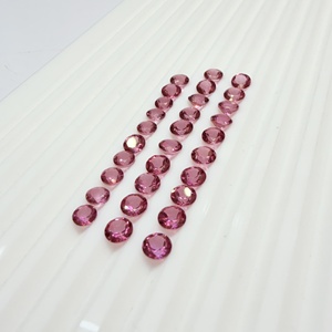 พลอยโทแพซสีชมพูธรรมชาติ AJ Gems ทรงกลม 5 มม. เจียระไนแบบบริลเลียนท์ รับรองโดยผู้ตรวจสอบอิสระ สำหรับทำเครื่องประดับ - Product Image 1