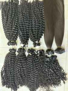 Prix de gros produit chaud cheveux bouclés birmans 100% extensions de cheveux humains doux brillants sans perte ni emmêlement - Product Image 4