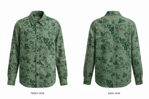 Camisa de Vestir con Botones y Estampado Floral para Todas las Temporadas, Diseño Floral a Cuadros Personalizado, Estilo Casual y Cómodo - Product Image 5