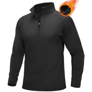 Sudadera de hombre con cremallera 1/4, forro polar suave, tejido de 320GSM, talla personalizada, para todas las estaciones, suministro de fábrica, MOQ bajo, envío a todo el mundo, OEM - Product Image 2