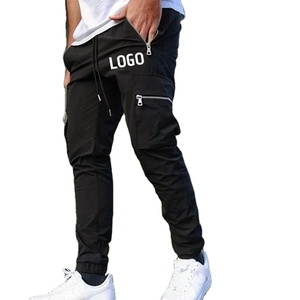 กางเกงลำลองขายาวสำหรับผู้ชายกางเกงขาบานผ้าฝ้าย100% กางเกงลำลองผ้าคอตตอนสีดำน้ำตาลสีขาวสำหรับใส่ตามท้องถนน - Product Image 6