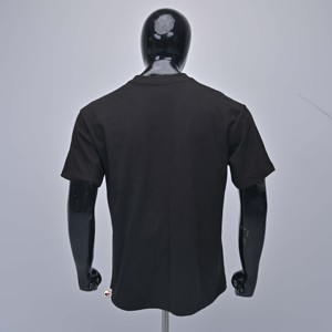 Camisetas de Hombre al por Mayor de Alta Calidad, Negras con Calavera en Relieve, Manga Corta, Cuello Redondo, Estilo Urbano, Corte Regular, 100% Algodón Jersey - Product Image 5