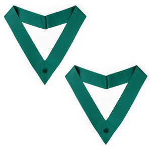 Fabricant en gros de rubans de cérémonie maçonniques personnalisés, cordon vert brodé de sequins à coudre pour l'Ordre Royal d'Écosse - Product Image 1