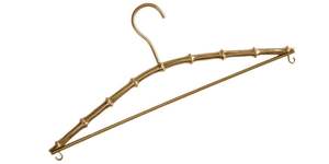 Percha de latón resistente con acabado dorado para colgar chaquetas, suéteres y ropa pesada de invierno - Product Image 5