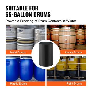 Riscaldatore per Fusti in Metallo da 1300 Watt, Termostato Indipendente Regolabile 0-145°F, Fascia Riscaldante Impermeabile per Secchio con Controllo Temperatura a 55 Livelli - Product Image 6