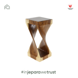 Luxury Solid Teak Wood <b>Side</b> <b>Table</b> Modern Sculptural Eco-Friendly Handmade Accent Furniture for Villa Resort Global Made Jepara - Product Image 2