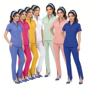 Uniformes Médicos de Alta Calidad para Enfermeras, Conjuntos de Uniformes para Farmacias, Hospitales, Doctores y Enfermeras, Elásticos - Product Image 2