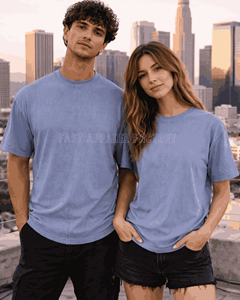 T-shirt homme de haute qualité, effet délavé, confectionné en coton respirant, coutures durables et look vintage élégant. - Product Image 6