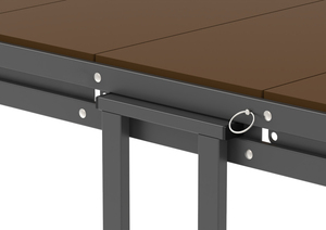 Escritorio Convertible Inteligente y Estantería 3 en 1, Mueble Plegable de Metal y Madera - Product Image 2