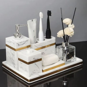 Conjunto de Baño Moderno en Piedra que Realza los Baños Contemporáneos con un Diseño Elegante y una Superficie de Piedra de Primera Calidad - Product Image 1