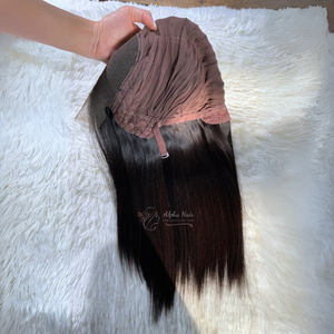 Cabello Humano Virgen Remy Vietnamita sin Procesar, Liso Natural con Cutícula Alineada, Extensiones de Cabello con Frente de Encaje, Doble Trama a Máquina, Paquetes de Pelucas - Product Image 3