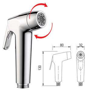 OEM/ODM KSVX-29 Pulvérisateur de bidet en plastique ABS chromé personnalisable, mural, portable, moderne, accessoires de salle de bain - Product Image 2