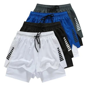 Pantalones Cortos Casuales para Hombre con Diseño Personalizado a Precio Mayorista, Producto de Venta Caliente, Pantalones Cortos con Cordón en la Cintura para Uso Urbano - Product Image 1