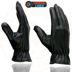 Guantes de Invierno de Cuero Genuino de Alta Calidad con Forro Térmico, Guantes de Conducción de Cuero Suave a Prueba de Viento, Suministro al por Mayor OEM - Product Image 4