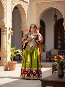 OEM & ODM Service Custom Logo Afghani <b>Dress</b> For Women Hand Made 3 Piece Afghan Kuchi Frock With Shawl & Pants Casual <b>Dresses</b> - Product Image 5