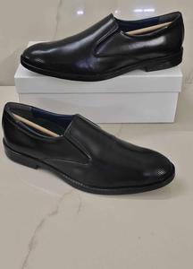 Mocasines de Cuero Genuino Negro para Hombre, Zapatos Casuales de Oficina con Punta Redonda, Color Sólido, para Todas las Temporadas - Product Image 5