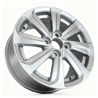 Jante de voiture en aluminium entièrement recouverte d'argent L815 fiable, testée rigoureusement pour l'équilibre dynamique, roue légère pour véhicule de tourisme, directement de l'usine