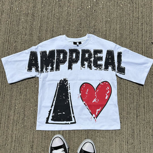 Streetwear personnalisé pour hommes Épaule tombante sans couture de haute qualité 100% coton recadrée graphique DTG Impression numérique pour hommes t-shirt - Product Image 4