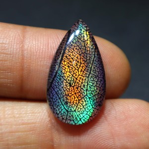 Piedra Preciosa de Ópalo Monarca Doble, Ópalo de Fuego Arcoíris, Joyería de Ópalo Monarca Hecha a Mano, Anillo de Ópalo Monarca Doble, Joyería de Ópalo Colorido - Product Image 3