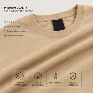 เสื้อยืดผู้ชายไซส์ใหญ่สไตล์ลำลอง ผ้าเทอร์รี่ถักน้ำหนัก 230 กรัม พิมพ์ลายดิจิทัล ผ้าฝ้าย 100% เสื้อเปล่าสำหรับสกรีนลายด้านหน้า แบบกำหนดเอง เป็นมิตรกับสิ่งแวดล้อม แห้งเร็ว - Product Image 3