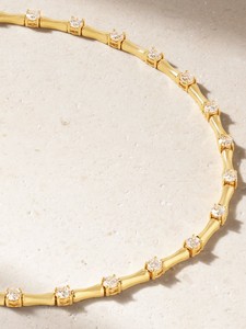 Collar de Gargantilla de Bambú de Lujo con Baño de Oro de 18K, Joyería Fina para Mujer, Regalo - Product Image 4