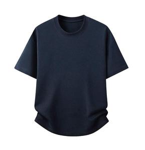 Camiseta de algodón grueso de marca privada para hombre, colección de ropa urbana, producción de marca personalizada - Product Image 2