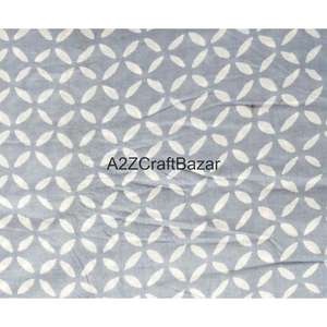 Tissu non tissé 100 % coton indien fait main Sanganeri à imprimé au bloc, écologique, respirant, séchage rapide, léger, pour robes - Vente en gros - Product Image 6