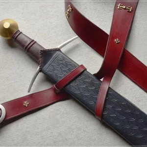 Épée décorative fantaisie faite à la main, réplique personnalisée avec lame en acier gravée, garde ornée et design de poignée haut de gamme - Product Image 6