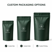 Sachets refermables personnalisés imprimés numériquement pour thé vert en vrac, emballages alimentaires refermables