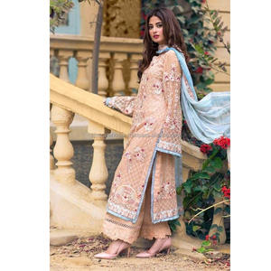 Fabolous ชุดเดรสสนามหญ้า3ชิ้น,ชุดสูทสไตล์ปากีสถานสำหรับสุภาพสตรีเครื่องใช้สำหรับฤดูหนาวสินค้าใหม่ - Product Image 5