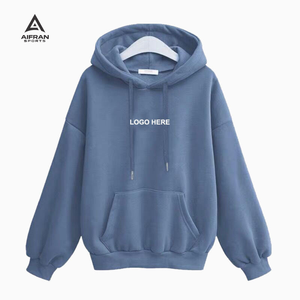 AIFRAN Sweat à capuche épais 600 g/m² délavé style vintage, logo personnalisé, coupe oversize et carrée, streetwear, pull vierge pour homme, vente en gros - Product Image 3