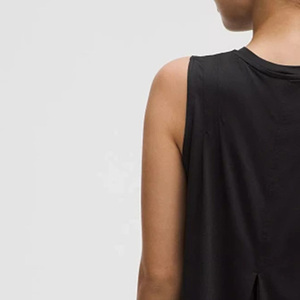 Camiseta Deportiva de Tirantes para Mujer, Ajustada, de Secado Rápido, Ecológica, Transpirable, de Spandex/Algodón, Diseño Liso, Ropa Deportiva Informal - Product Image 2