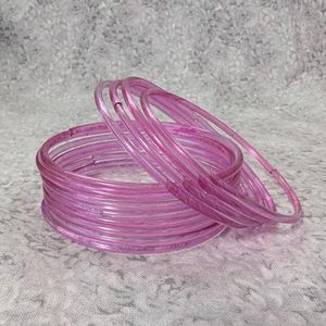 <b>Glass</b> Crafts Trendy Jelly <b>Bangle</b> Set for Women & Girls | Transparent Colorful Bracelets | Lightweight Fashion <b>Bangles</b> for Daily - Product Image 6