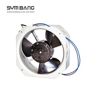 พัดลมแกนอุตสาหกรรม SYMBANG ทนความร้อนสูง ขนาด 225x80 มม. 115/230V 50Hz 580CFM ใบพัดโลหะ ลูกปืน (A22580M-DA) - Product Image 1