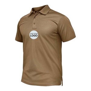 Camiseta de Manga Corta para Hombre, Camisas Polo con 3 Botones, Casual, de Trabajo, de Secado Rápido, Camisa de Golf de Manga Corta, Jersey Pique, Camisa Polo para Exteriores - Product Image 2