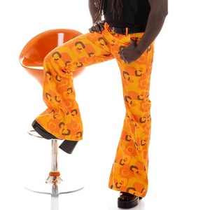 กางเกงผ้าแคนวาสทรงตรงสไตล์ลำลองสำหรับผู้ชาย ใส่ได้ในฤดูหนาว ระบายอากาศได้ดี ขอบขาบาน ผลิตตามสั่งจากโรงงาน ผลิตจากผ้าฝ้าย 100% ปิดด้วยเชือกผูก สะดวกต่อการสวมใส่ - Product Image 3