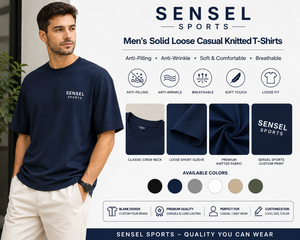 Camisetas de punto casuales holgadas para hombre, anti-bolitas, antiarrugas, diseño liso, camisetas personalizadas para hombre - Product Image 5