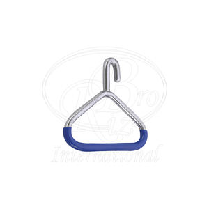 Poignée de chaîne obstétricale en acier inoxydable robuste avec poignée laminée en PVC, réutilisable, 5" x 3", pour l'assistance au calvage vétérinaire - Product Image 1
