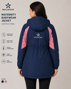Veste d'hiver OEM pour femme enceinte, haute qualité, imperméable et chaude, avec fermeture éclair et col montant, pour porter bébé - Product Image 4