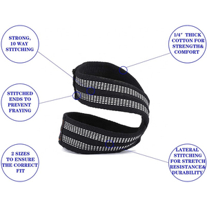 Nouvel Arrivage Sangle Professionnelle en Forme de 8 pour Haltérophilie, Réglable, Légère, Antidérapante, Respirante, Rembourrée en Néoprène et Coton - Product Image 5