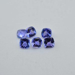 4mm-8mm Naturel Bleu Tanzanite Coussin À Facettes Coupe Guérison Pierre Précieuse Lâche Prêt À Expédier En Gros Personnalisé Tanzanite Bijoux - Product Image 2