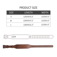 Ceinture de musculation en cuir de vachette véritable de qualité supérieure pour l'entraînement de force et la sécurité en salle de sport