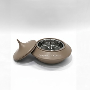 Calentador de Comida Tipo Majlis de Acero Inoxidable 201, con Tapa Abombada, Capacidad de 3L, Calentamiento con Alcohol, Inyección Manual de Vapor, Estilo Árabe de Lujo - Product Image 1