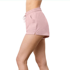 2026 Custom High Quality Plus Size Women's Shorts Set Comfortable Breathable Plain Dyed Promotional Shorts - Product Image 5