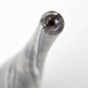 Vase bouteille conique haut en onyx gris fumé, fait main, décoration en pierre de charbon, pour intérieur moderne, fournisseur en gros - Product Image 2