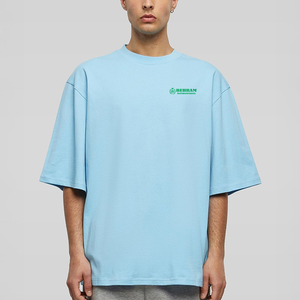T-shirt Homme Oversize Uni à Manches Courtes Col Rond Style Décontracté Urbain Respirant en Coton Jersey Coupe Épaules Tombantes 300 GSM - Product Image 6