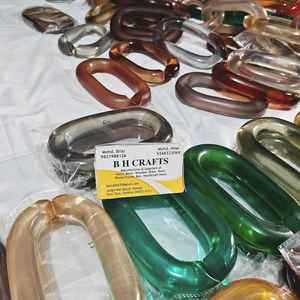 Maillons de chaîne en résine émaillée grande taille, colorés, pour décoration murale, séparateur de pièce DIY et accessoires de rideaux - Product Image 4