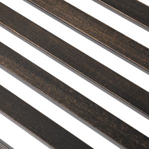 Panca in ferro bronzato da 50 pollici con schienale a farfalla e gambe incrociate, design antico, mobili in metallo per esterni per patio, ingresso, giardino, parco, hotel, centri commerciali - Product Image 6